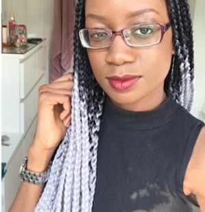 Grey Ombre Braids - The London Curls