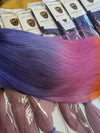 LILAC & CINNAMON THREE TONE OMBRE BRAZILIAN HUMAN HAIR LACE FRONT WIG  BRAZILLIAN HAIR , PRE-PLUCKED TRANSPARENT SWISS LACE.