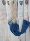 BLONDE & INK BLUE TWO TONE OMBRE JUMBO BRAIDING HAIR