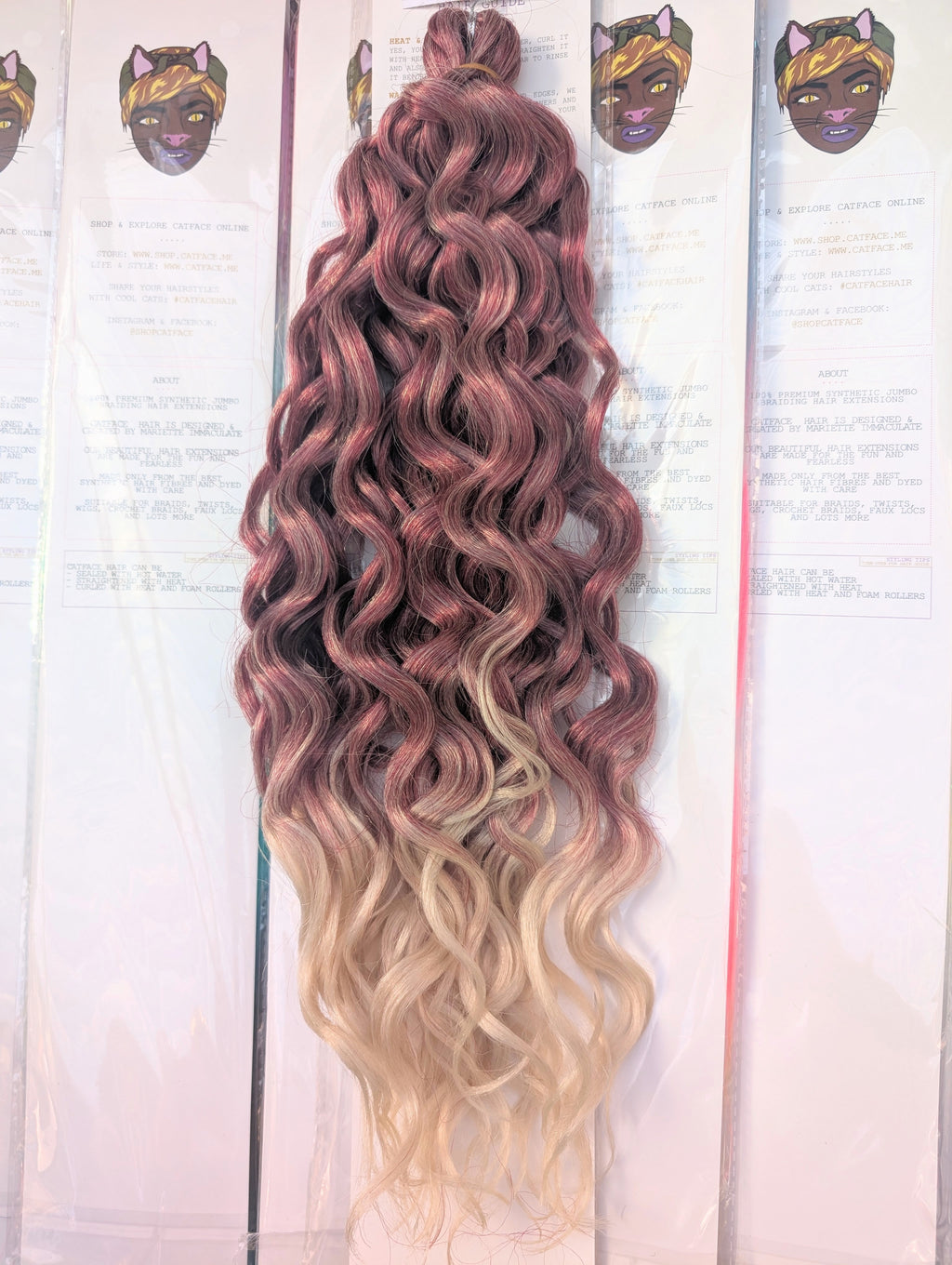 SOFT GINGER & BLONDE CURLY HAIR -  CROCHET & BOHO BRAIDS 24 INCHES