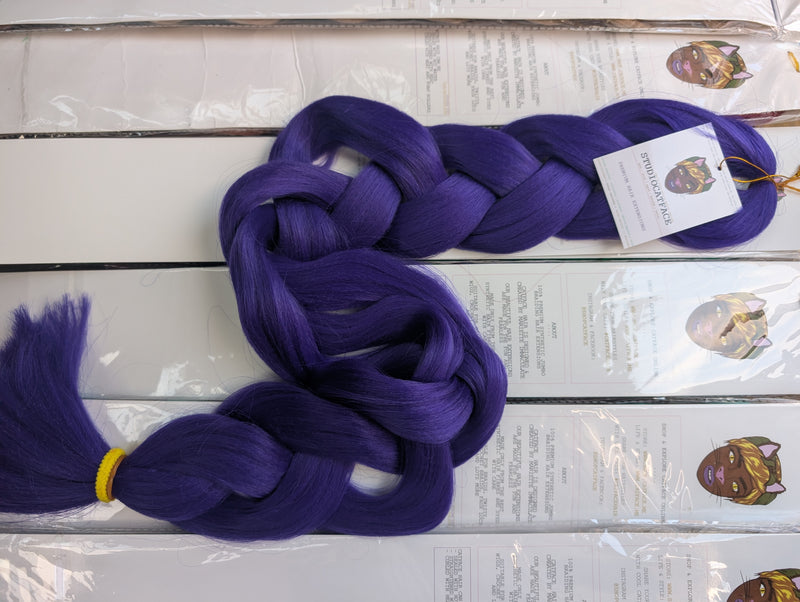 PURPLE LUXE ONE TONE BRAIDING HAIR 42 INCHES 165g