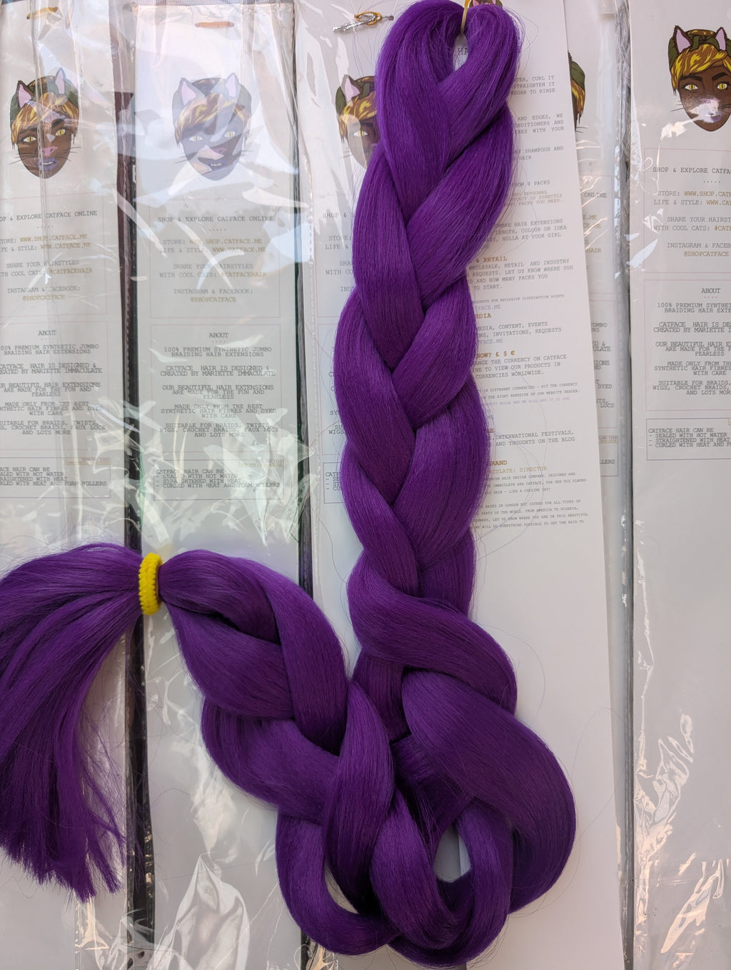 PURPLE RICH Braiding hair 42 INCHES - 165g