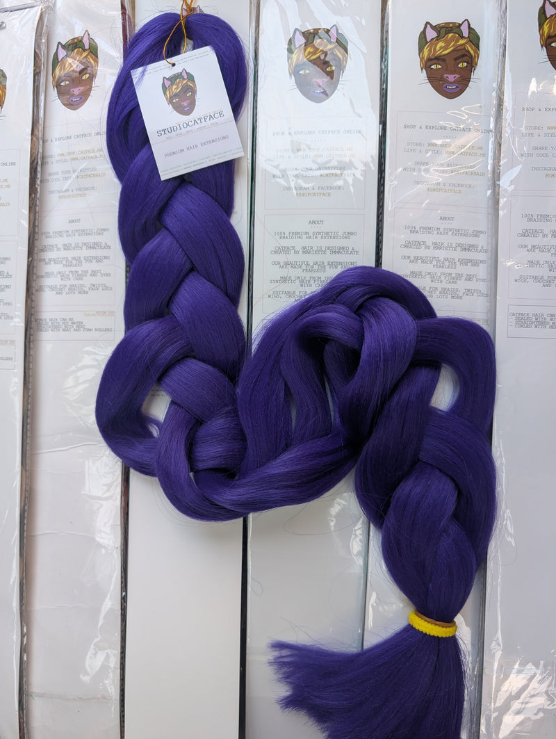 PURPLE LUXE ONE TONE BRAIDING HAIR 42 INCHES 165g
