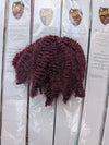 KINKY AFRO CURL HAIR - BURGUNDY | CROCHET BRAIDS | FAUX LOCS