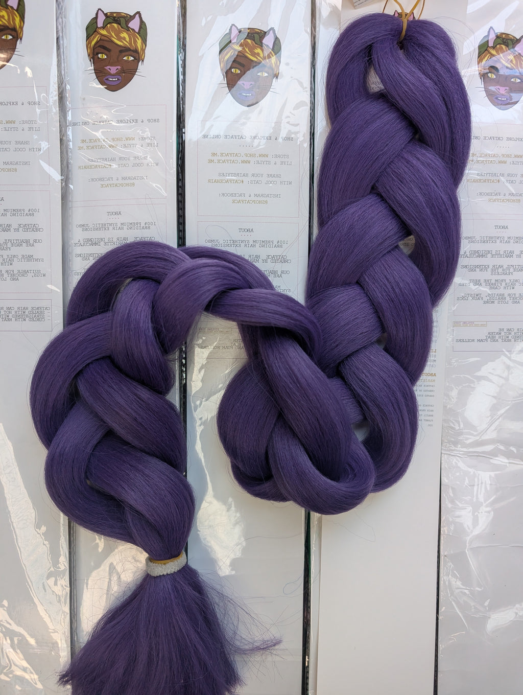 MIDNIGHT PURPLE ONE TONE BRAIDING HAIR 42 INCHES 165g