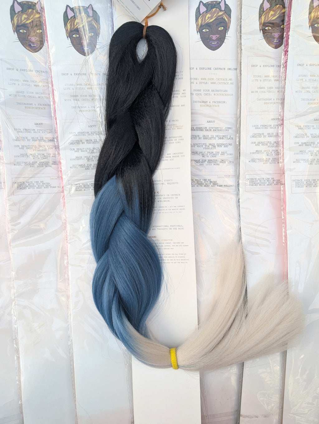 NAVY LUXE - THREE TONE JUMBO BRAIDING + CROCHET HAIR EXTENSIONS