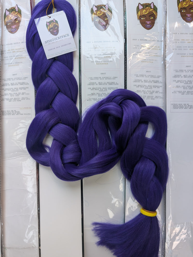 PURPLE LUXE ONE TONE BRAIDING HAIR 42 INCHES 165g