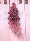 TROPICAL PINK THREE TONE CURLY HAIR -  CROCHET & BOHO BRAIDS 24 INCHES