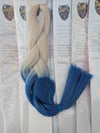 BLONDE & INK BLUE TWO TONE OMBRE JUMBO BRAIDING HAIR