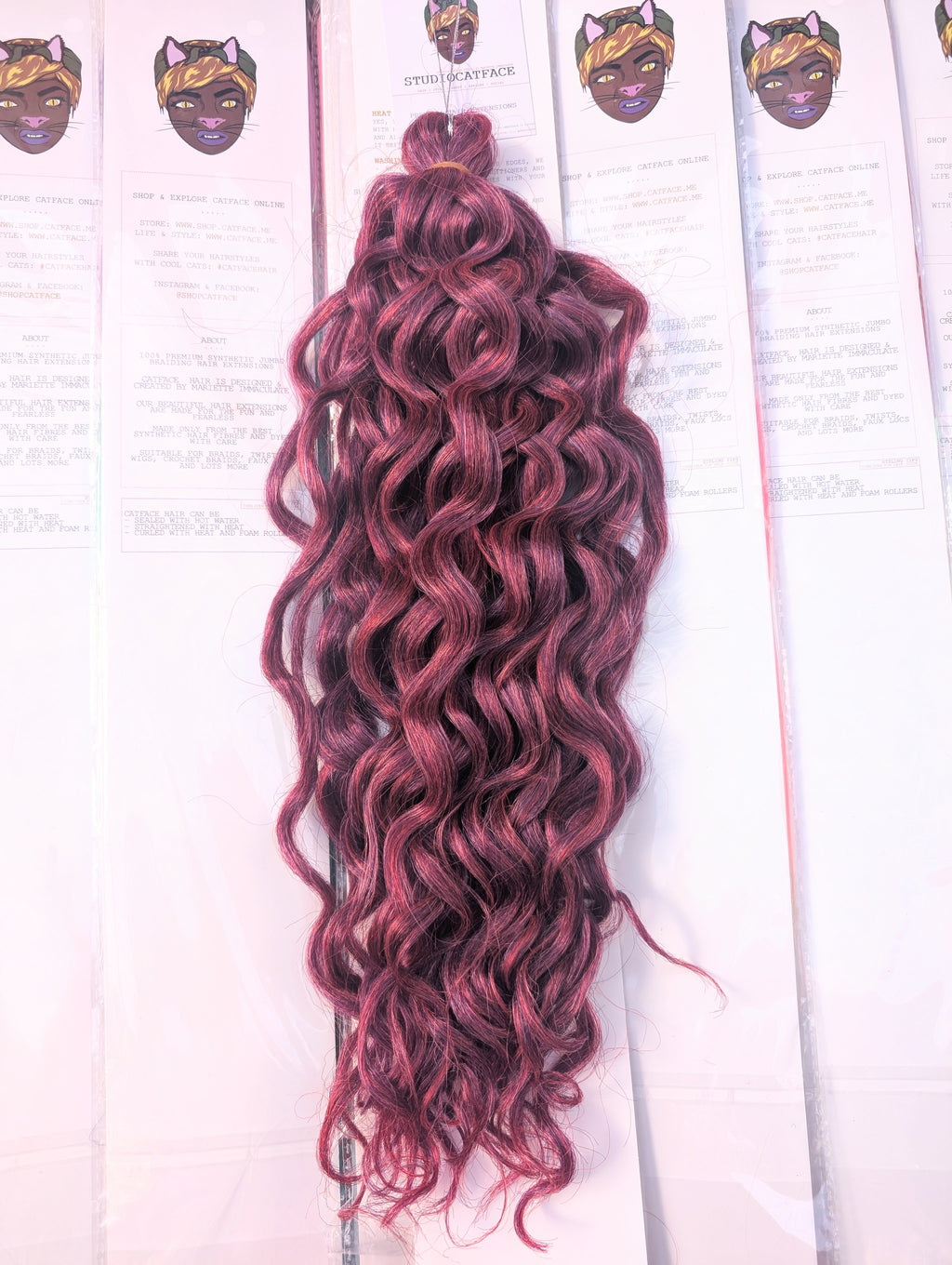 FINE WINE CURLY HAIR -  CROCHET & BOHO BRAIDS 24 INCHES