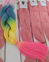 NEON CRUSH & TINSEL FOUR TONE JUMBO OMBRE BRAIDING HAIR