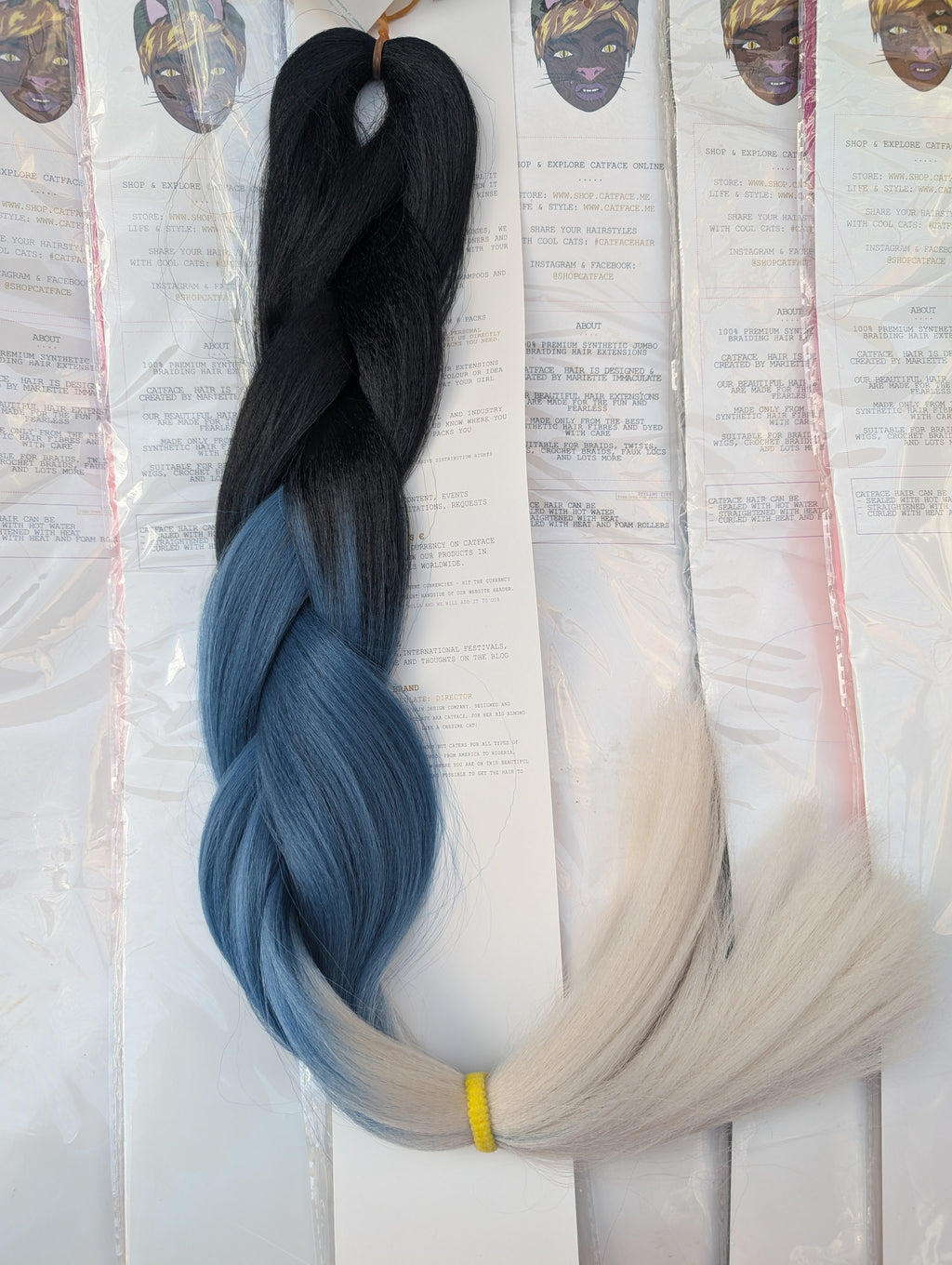 NAVY LUXE - THREE TONE JUMBO BRAIDING + CROCHET HAIR EXTENSIONS