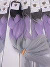 CATFACE HAIR BLACK LILAC GREY OMBRE JUMBO BRAIDING HAIR