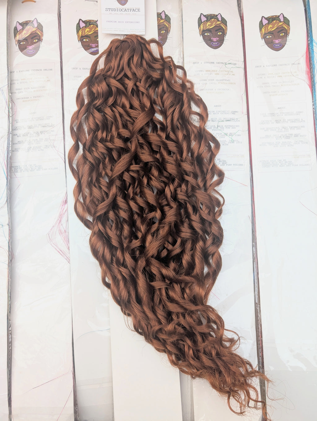 CHOCO BROWN WAVES CURLY HAIR -  CROCHET & BOHO BRAIDS 24 INCHES