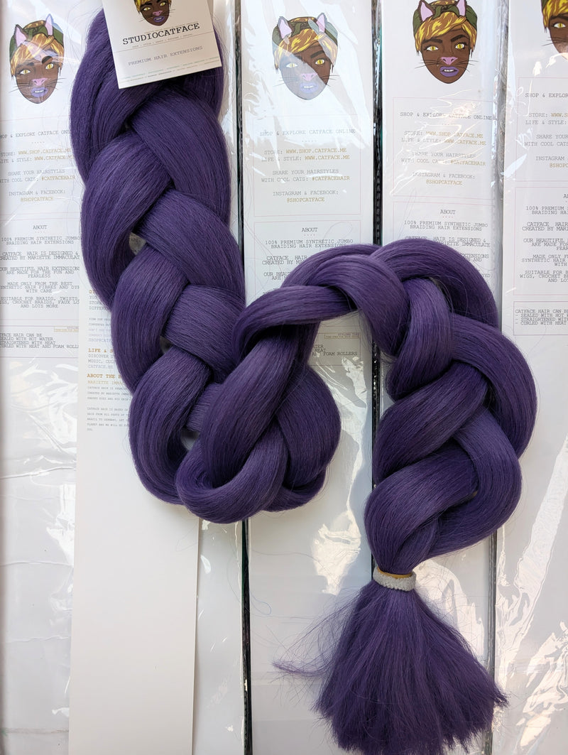 MIDNIGHT PURPLE ONE TONE BRAIDING HAIR 42 INCHES 165g
