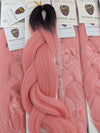 CATFACE HAIR BROWN SUGAR PINK SOFT OMBRE JUMBO BRAIDING HAIR