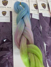 CLOUD TROPICAL & TINSEL FOUR TONE JUMBO OMBRE BRAIDING HAIR