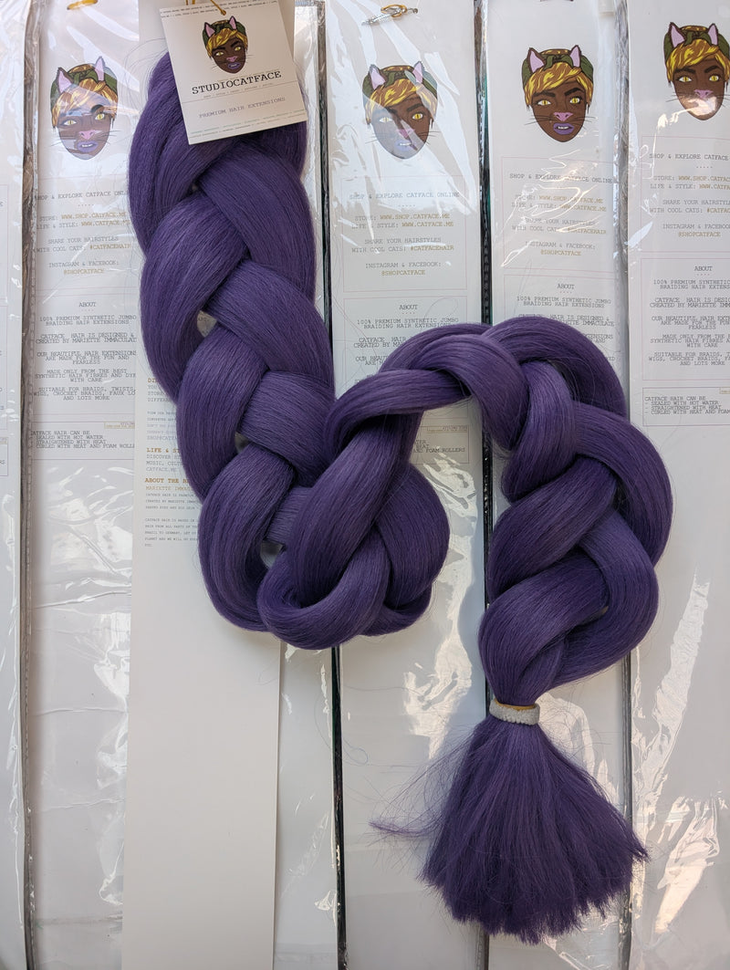 MIDNIGHT PURPLE ONE TONE BRAIDING HAIR 42 INCHES 165g
