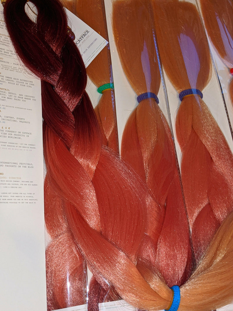 MULBERRY & ROSE THREE TONE OMBRE BRAIDING HAIR - 24 INCHES