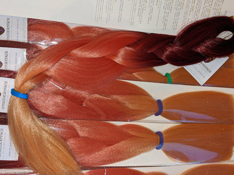 MULBERRY & ROSE THREE TONE OMBRE BRAIDING HAIR - 24 INCHES.