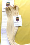 CATFACE CLIP-IN HAIR EXTENSIONS : BLONDE FIZZ - 18 INCHES.