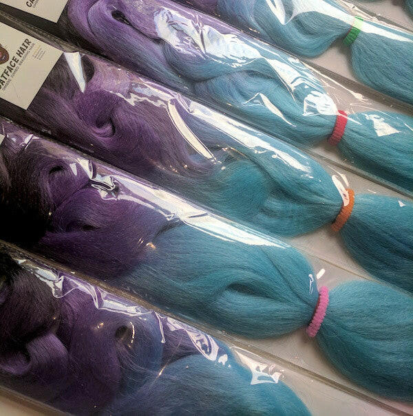 CATFACE HAIR PURPLE CRUSH OMBRE -  30 INCHES BRAIDING EXTENSIONS.