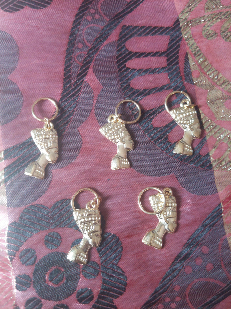 Catface Silver African Queen Hair Charms.