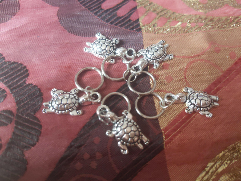 Catface Silver Turtle Hair Charms Dread Loc Beads.