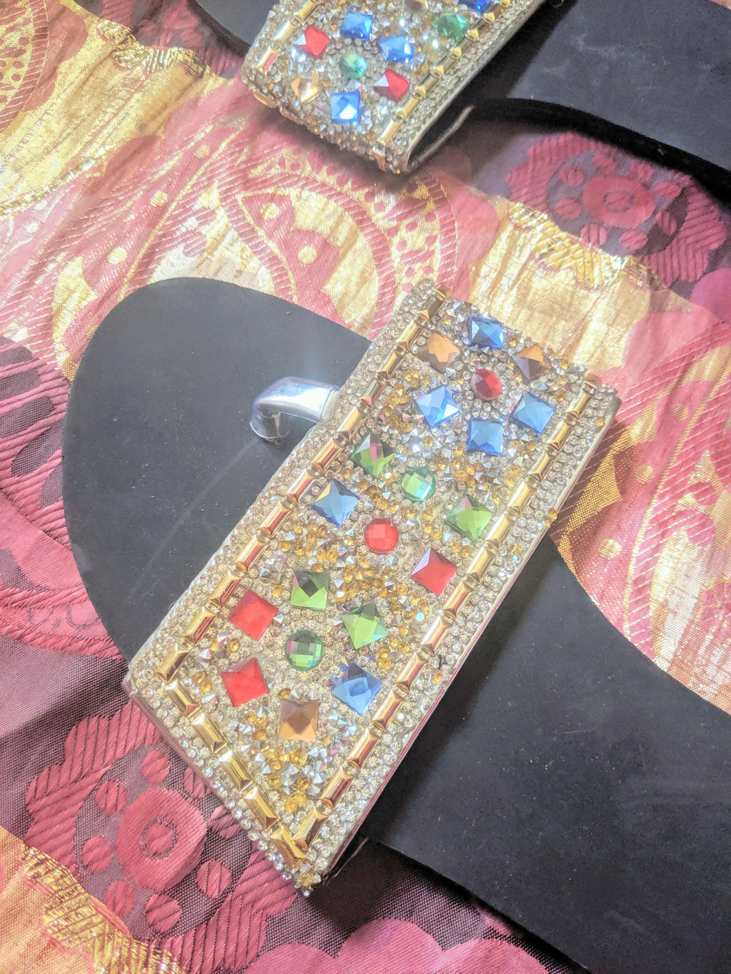 Embellished Bejeweled Princess Slippers UK SIZE 6 #MADEINNIGERIA
