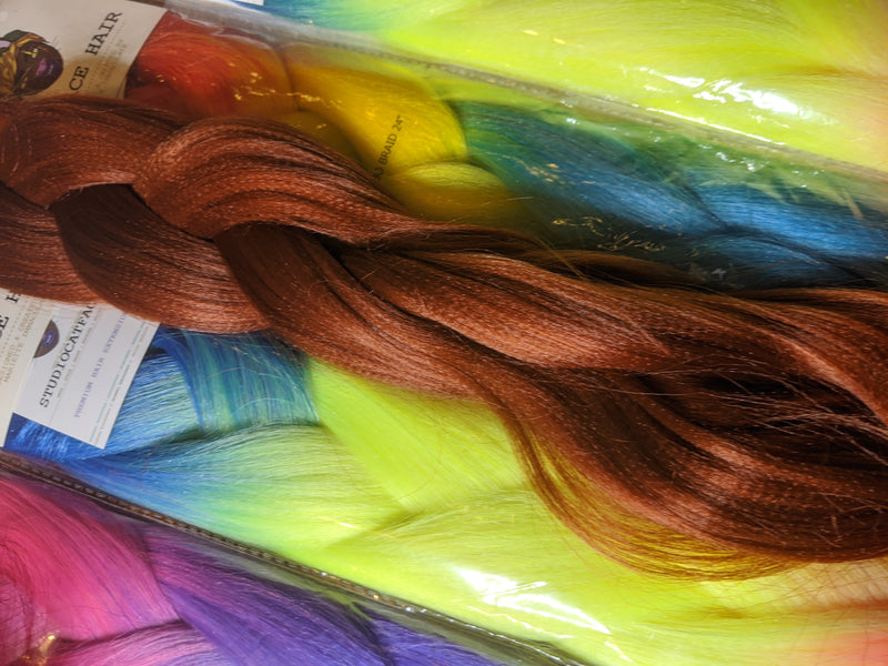 SOFT GINGER BRAIDING HAIR 34 INCHES *LARGE PACK CATFACE HAIR