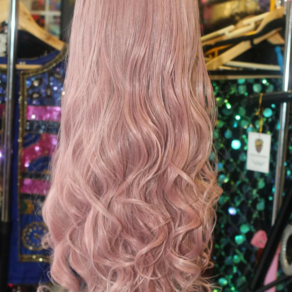 Pastel Pink Body Wave Synthetic Wig COSMIC CATFACE