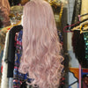 Pastel Pink Body Wave Synthetic Wig COSMIC CATFACE.