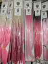 CORAL BLONDE & PINK LARGE ROPETWISTS CROCHET BRAID 24 INCHES CATFACE HAIR