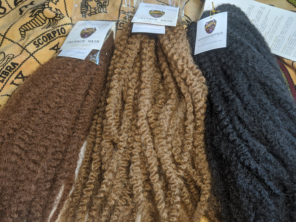 Authentic Brazilian Wool Hair Yarn for Braids (Golden Brown)