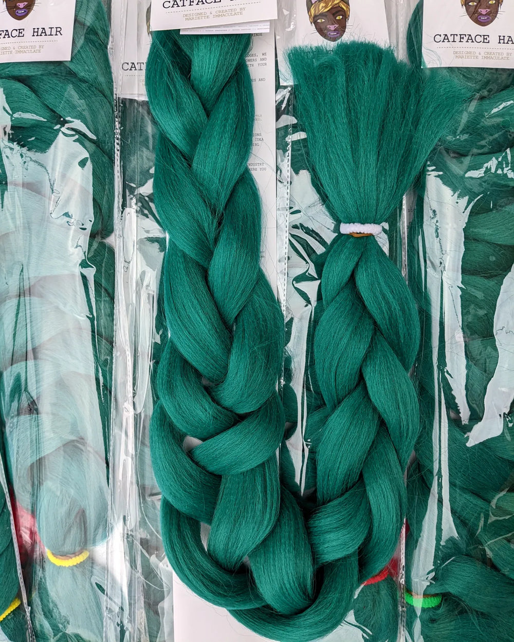 Green Braided Wig -  Sweden
