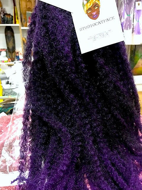 CATFACE MARLEY BRAID HAIR - MIDNIGHT PURPLE OMBRE | CROCHET BRAIDS | FAUX LOCS