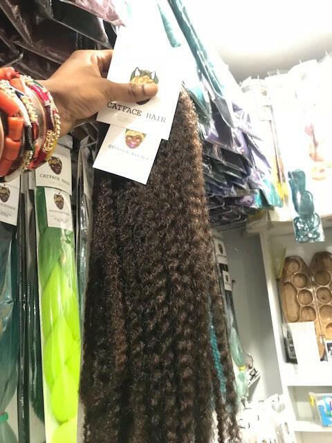 CATFACE MARLEY BRAID HAIR - RUM BROWN | CROCHET BRAIDS | FAUX LOCS