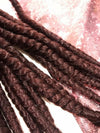 BLACK BROWN OMBRE MEDIUM ROPETWISTS CROCHET BRAIDS 24 INCHES CATFACE HAIR.