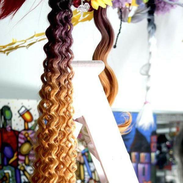 PINK CANDY OMBRE - BEACH CURLY | SYNTHETIC WEFT HAIR.