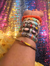 African Queen Embellished & Coral Bangles Bracelets Coral Beads SET / MIX PACK