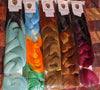 BLACK & WILD MINT OMBRE BRAIDING HAIR 34 INCHES *LARGE PACK 165g CATFACE HAIR.