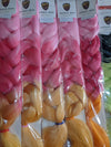 CATFACE HAIR ROSE PINK CANDY OMBRE 30 INCHES JUMBO BRAIDING HAIR.
