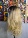 Black Blonde Ombre Soft Wave Synthetic Wig.