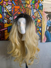 Black Blonde Ombre Soft Wave Synthetic Wig