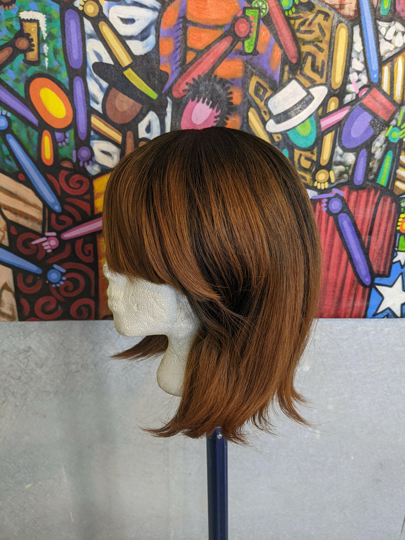BROWN BERRY OMBRE STRAIGHT BOB WIG