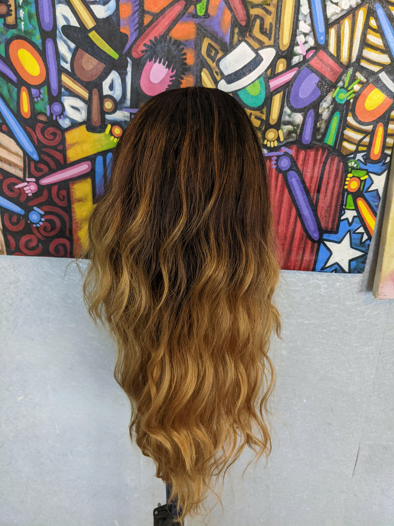 CATFACE BROWN CARAMEL OMBRE SOFT WAVE WIG