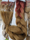 SOFT GINGER BROWNIE - TWO TONE OMBRE 34 INCHES *LARGE PACK 165g  CATFACE HAIR
