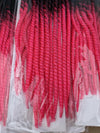 BLACK & WILD PINK LARGE ROPETWISTS CROCHET BRAID 24 INCHES CATFACE HAIR
