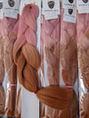 CATFACE HAIR PINK ROSE GOLD OMBRE JUMBO BRAIDING HAIR -- 24 INCHES