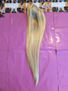 LIGHT HONEY BLONDE CLIP IN PONYTAIL HAIR EXTENSIONS.